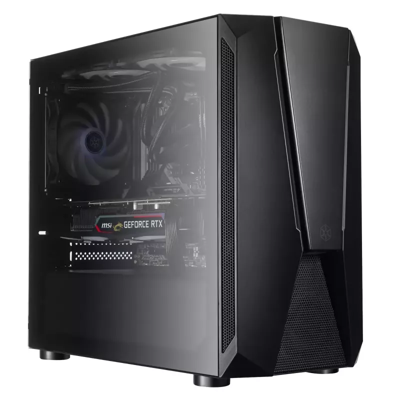 PC korpuss Silverstone FARA V1M PRO Tower Melns