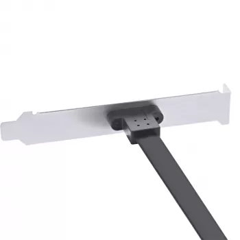 InLine PCI slota kronšteins, USB-C uz USB 3.2 priekšējais panelis Key-A iekšējais, 0,5 m