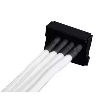Kabelis Silverstone SST-PP07-BTSW 0.3m Molex 4p uz 4xSATA
