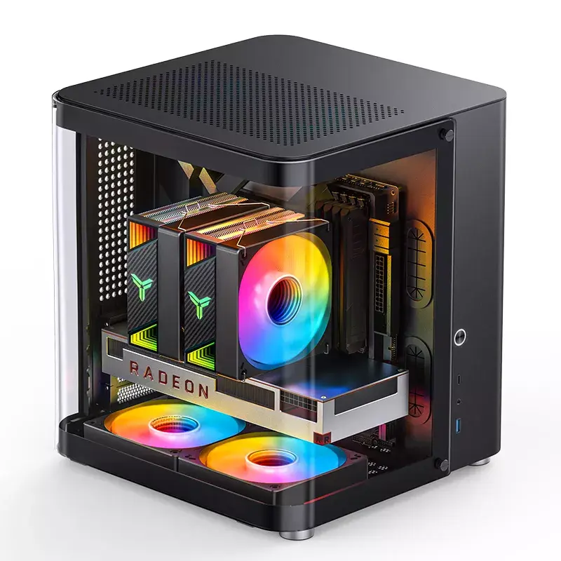 PC korpuss Jonsbo TK-1 2.0 Mini Tower Melns