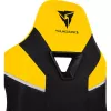 Universāla spēļu krēsla ThunderX3 TC5 Air Tech polsterēts sēdeklis Melns Dzeltens