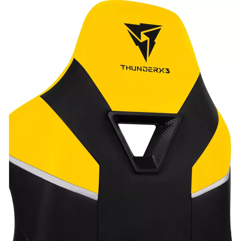 Universāla spēļu krēsla ThunderX3 TC5 Air Tech polsterēts sēdeklis Melns Dzeltens