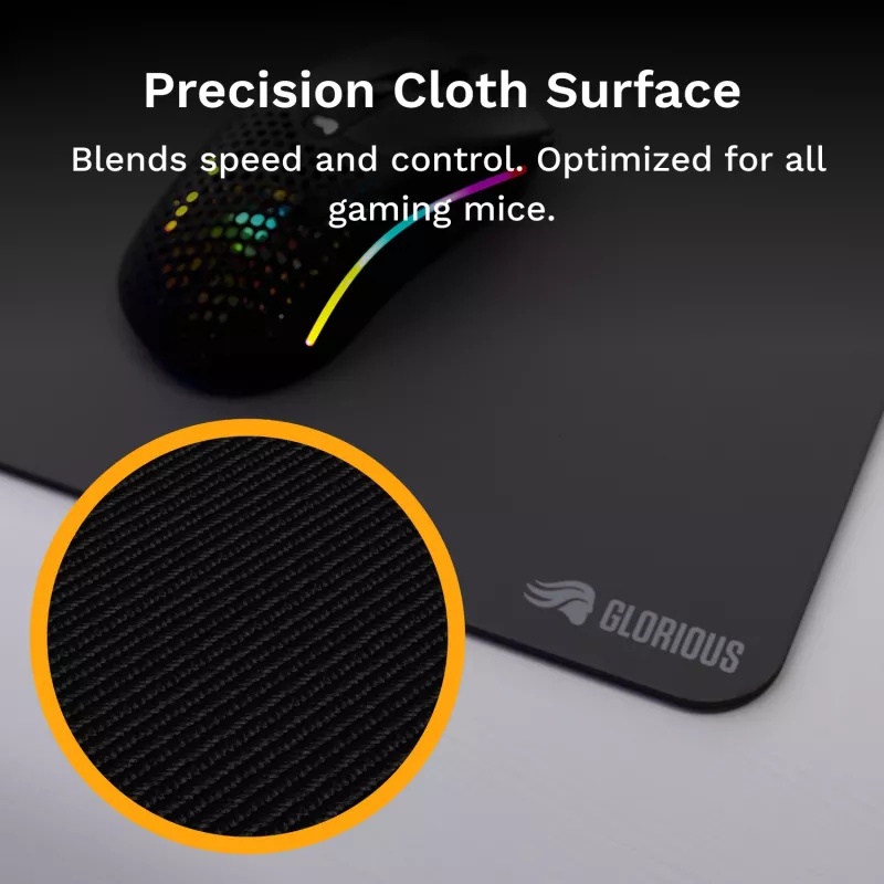 Glorious Gaming Glorious Mouse Pad 2 XL Edgeless Black – liels bezmalu paliktnis precīzai pelei
