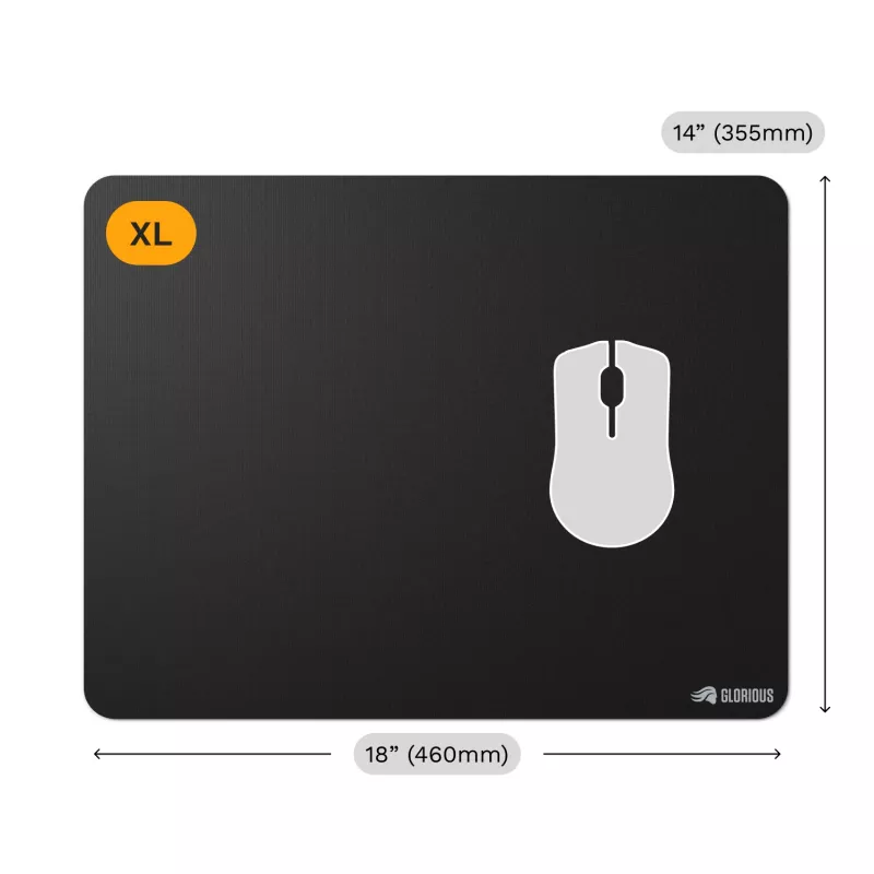 Glorious Gaming Glorious Mouse Pad 2 XL Edgeless Black – liels bezmalu paliktnis precīzai pelei