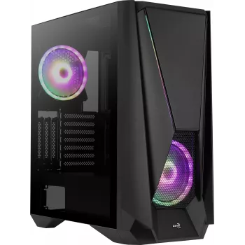 Aerocool Visor Midi Tower Melns
