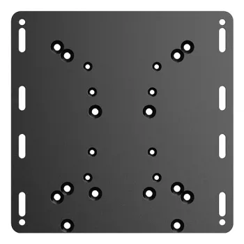 Moza Racing Flight Support Plate – Lidojuma bāzes stiprinājuma adapteris, Melns, Tērauds, 220x220 mm