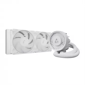 Šķidruma dzesēšanas komplekts Arctic Liquid Freezer III Pro 240 A-RGB — 240 mm, 120 mm ventilatori, balts, LGA1700/AM4/AM5