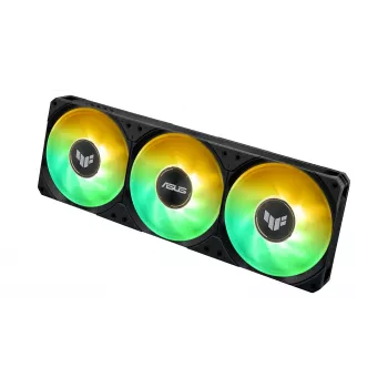 Šķidruma dzesēšanas sistēma ASUS TUF Gaming LC III 360 ARGB LCD — 360 mm radiators, 3x 120 mm ventilatori, Socket AM5/AM4/LGA1700/LGA1200, Melna