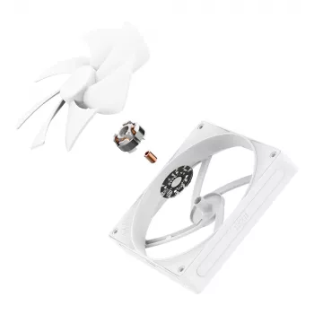 NZXT F140P 140mm baltais statiskā spiediena dzesēšanas ventilators