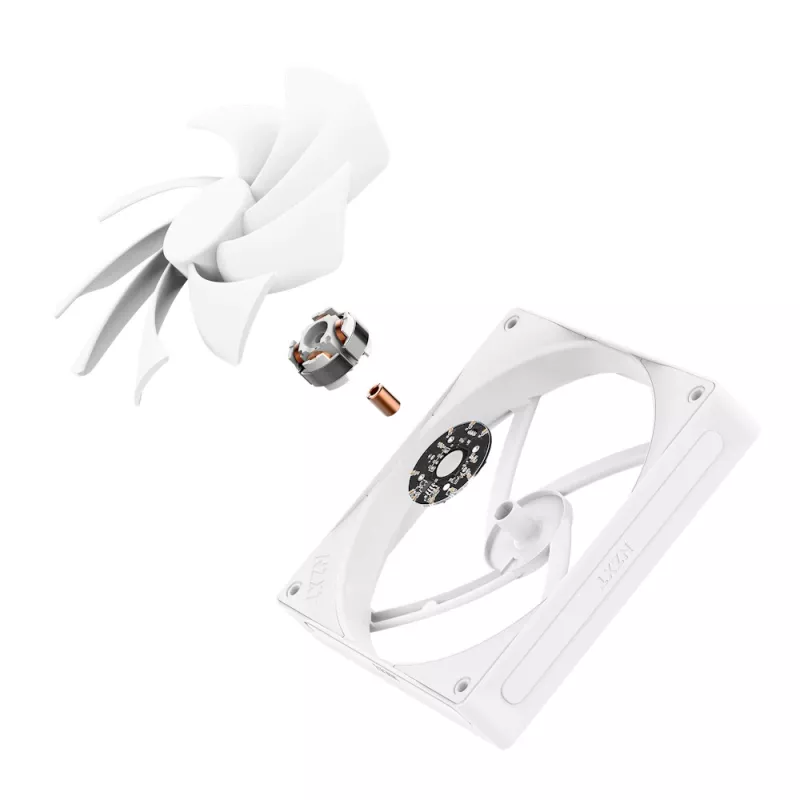 NZXT F140Q V2 140 mm PWM korpusa ventilators, balts (RF-Q14SF-W2)