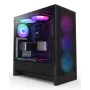 NZXT H5 Flow RGB (2024) Midi Tower datora korpuss, melnā krāsā