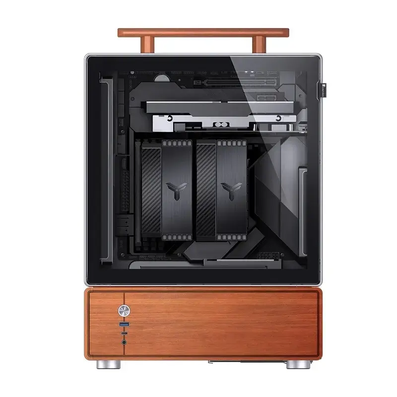 PC korpuss Jonsbo T7 Midi Tower mATX Rūdīts stikls Sudrabs