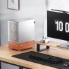 PC korpuss Jonsbo T7 Midi Tower mATX Rūdīts stikls Sudrabs