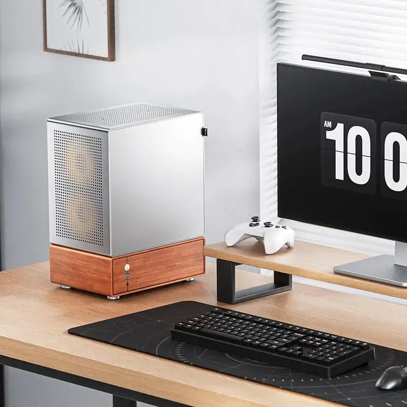 PC korpuss Jonsbo T7 Midi Tower mATX Rūdīts stikls Sudrabs