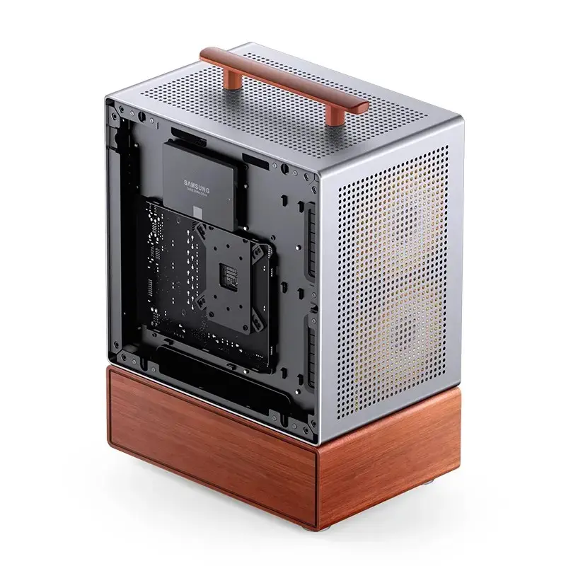 PC korpuss Jonsbo T7 Midi Tower mATX Rūdīts stikls Sudrabs