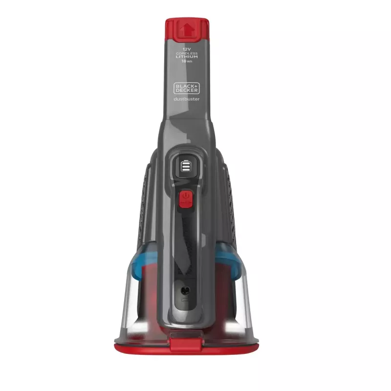 Black & Decker BHHV315J-QW bezvadu rokas putekļsūcējs bez maisiņa, melns/sarkans