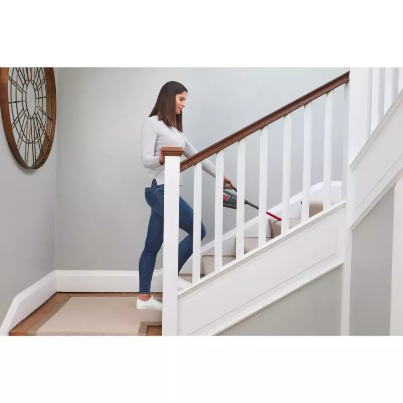 Black & Decker BHHV315J-QW bezvadu rokas putekļsūcējs bez maisiņa, melns/sarkans