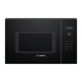 Bosch Serie 6 BEL554MB0 kombinētā mikroviļņu krāsns, melna, nerūsējošais tērauds, iebūvējama, 25 L, 900 W