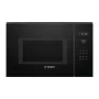 Bosch Serie 6 BEL554MB0 kombinētā mikroviļņu krāsns, melna, nerūsējošais tērauds, iebūvējama, 25 L, 900 W