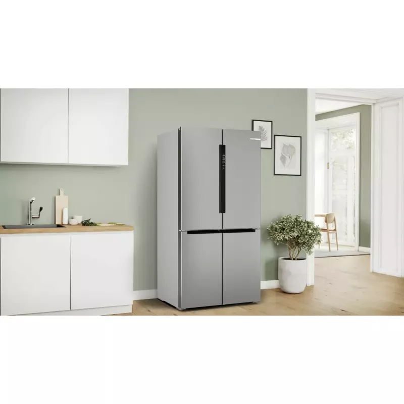 Ledusskapis ar saldētavu Bosch Serie 4 KFN96VPEA, 605 L (Ledusskapis 405 L / Saldētava 200 L), NoFrost, Nerūsējošais tērauds