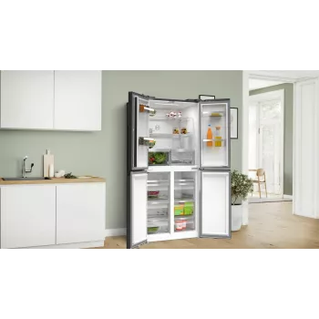 Bosch Serie 4 KMC85LBEA ledusskapis-saldētājs brīvstāvošs 547 L Melns