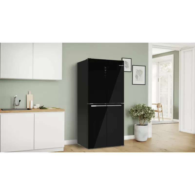 Bosch Serie 4 KMC85LBEA ledusskapis-saldētājs brīvstāvošs 547 L Melns