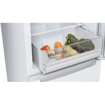 Bosch Serie 2 KGN33NWEB ledusskapis ar saldētavu, brīvi stāvošs, 282 L, balts
