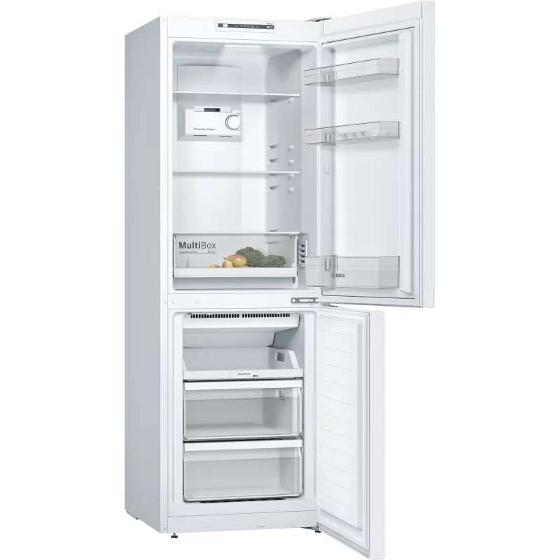 Bosch Serie 2 KGN33NWEB ledusskapis ar saldētavu, brīvi stāvošs, 282 L, balts