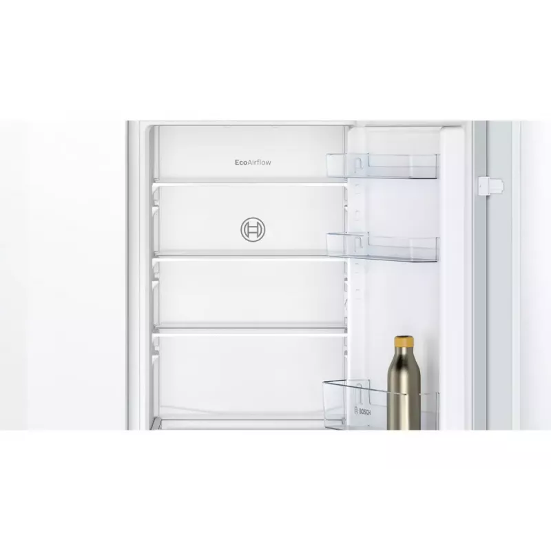 Iebūvējamais ledusskapis-salvētava Bosch Serie 2 KIV86NSE0 — 267 L, apakšējā saldētava, balta, 177.2×54.1×54.8 cm, Energoklase E