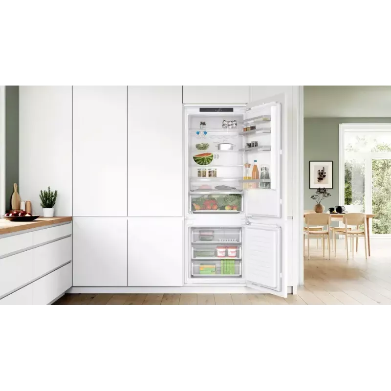 Iebūvējamais ledusskapis-sal ledētājs Bosch Serie 4 KBN96VFE0, 383 L, balts