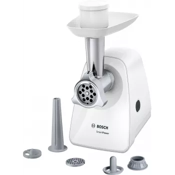 Bosch MFW2520W gaļas maļamā mašīna 1500 W, nerūsējošais tērauds, balta