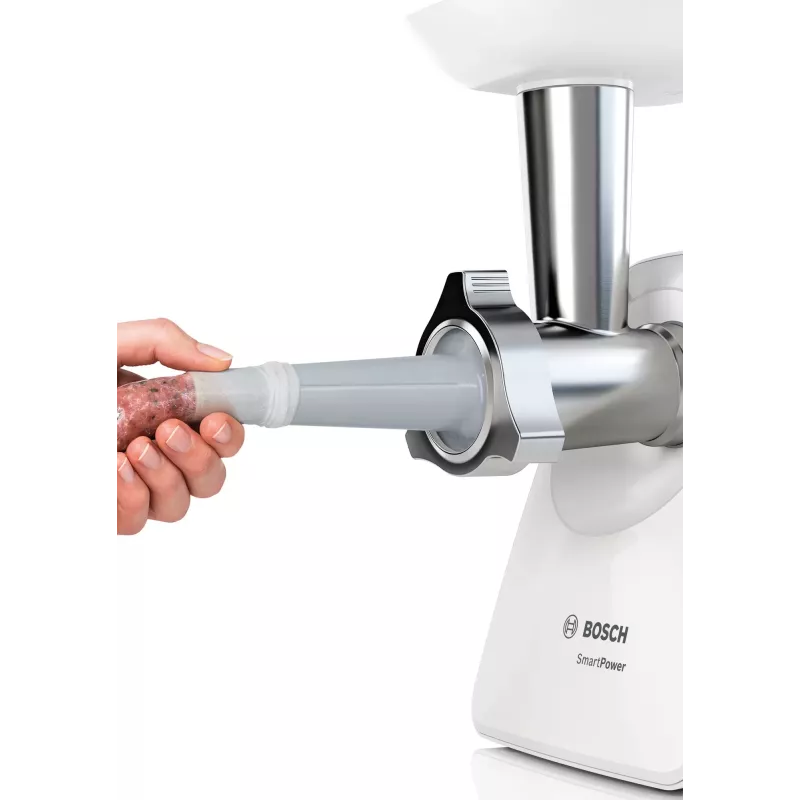 Bosch MFW2520W gaļas maļamā mašīna 1500 W, nerūsējošais tērauds, balta