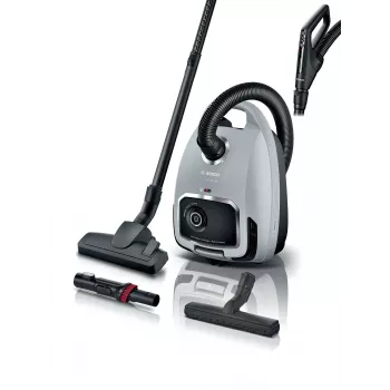 Putekļsūcējs Bosch Serie 6 BGB6X330 — 600 W, HEPA 13, 4 L putekļu maiss, cietām grīdām un paklājiem, 6 kg, pelēks/melns