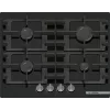 Bosch Serie 4 PNP6B6K40 gāzes plīts virsma, melna, 60 cm, 4 degļi