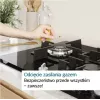 Iebūvējamā gāzes plīts virsma Bosch PCH6A5I90 — 60 cm, nerūsējošais tērauds, 4 gāzes zonas + 1 wok, Flame Select, čuguna katlu balsti