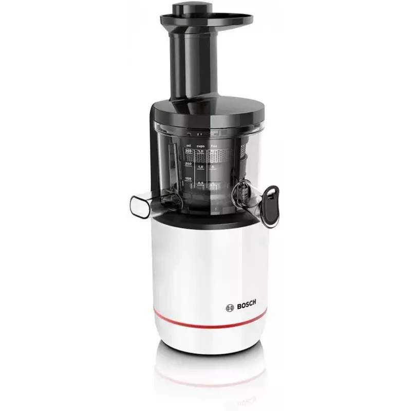 Lēnais sulu spiede Bosch MESM500W — 150 W, 1 L, balts/melns
