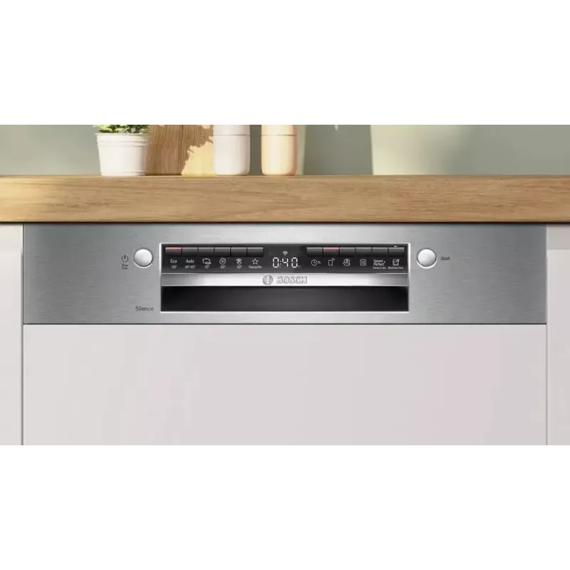 Iebūvējamā trauku mazgājamā mašīna Bosch SMI4EVS04E, pilna izmēra 60 cm, 13 komplekti, energoklase D, 6 programmas, Wi‑Fi, 46 dB