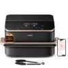 Cosori Dual Blaze Twinfry Chef Edition Dubultā 10 L 2800 W Karstā gaisa fritieris Tumši Pelēks, Rozā Zelts