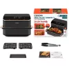 Cosori Dual Blaze Twinfry Chef Edition Dubultā 10 L 2800 W Karstā gaisa fritieris Tumši Pelēks, Rozā Zelts
