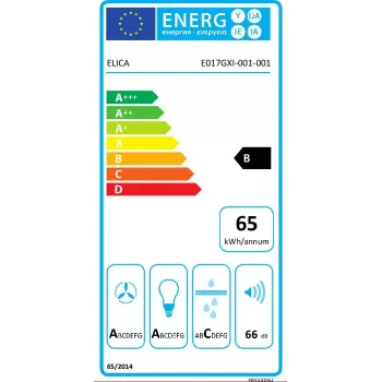 Iebūvējamā tvaika nosūcēja Elica FOLD S IX/A/52, nerūsējošais tērauds, trokšņa līmenis: 66 dB