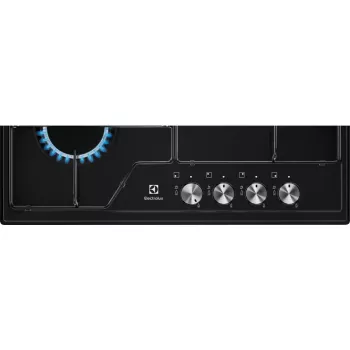 Iebūvējamā gāzes plīts virsma Electrolux EGS6424K Melna 60 cm 4 degļi