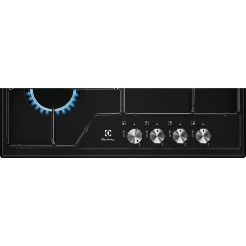 Iebūvējamā gāzes plīts virsma Electrolux EGS6424K Melna 60 cm 4 degļi