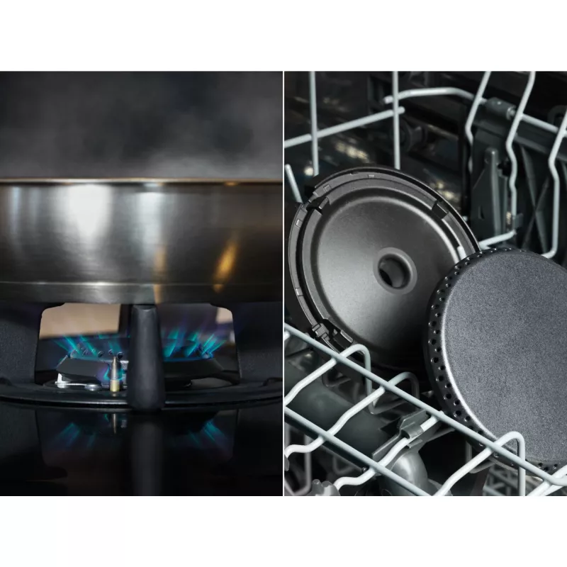 Electrolux KDI641723K kombinētā plīts virsma, melna, iebūvējama, 60 cm, 4 zonas, rotācijas un skārienvadība