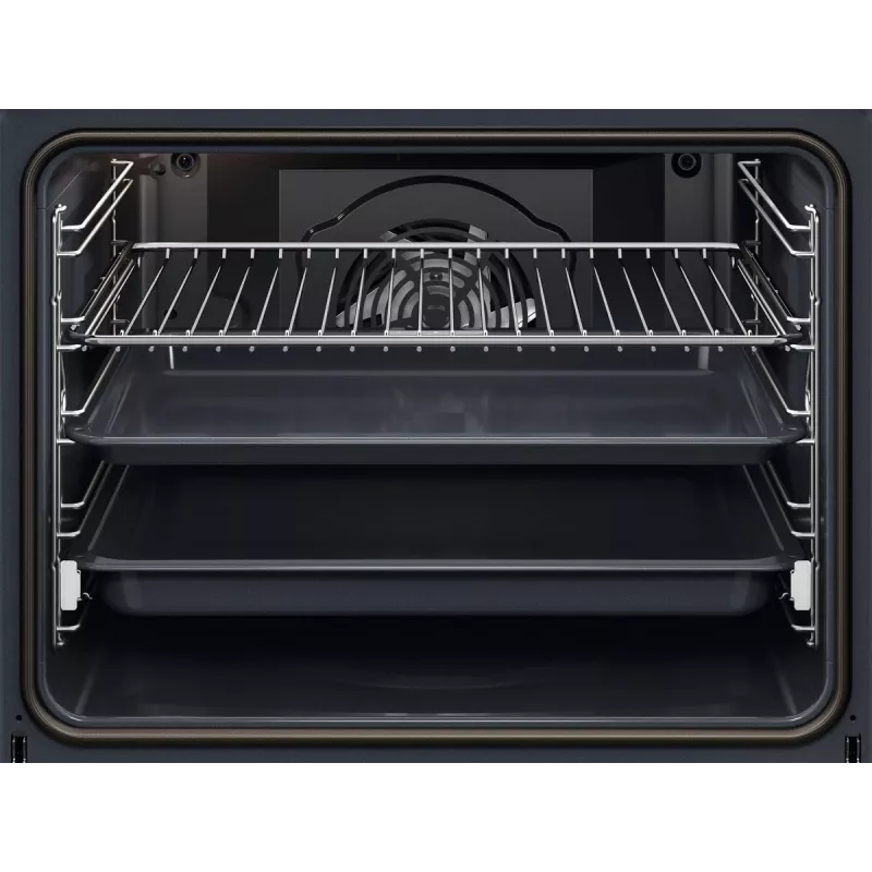 Electrolux EOF4P56X 72 L Melns, Nerūsējošais tērauds