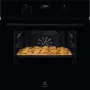 Iebūvējamā elektriskā cepeškrāsns Electrolux Serie 600 EOD5H70BZ, 65 L, 2750 W, melna, rotācijas vadība, LED displejs