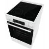 Brīvi stāvoša plīts Gorenje GECS5C70WA Elektriskā spirālplīts, 4 zonas, balta, cepeškrāsns 70 L, rotācijas vadība, LED displejs