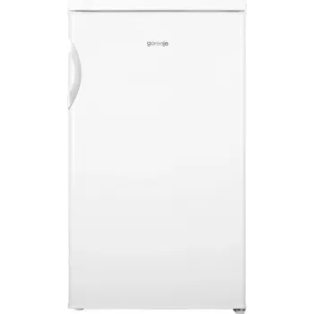 Brīvi stāvošs ledusskapis Gorenje R492PW — 133 L, balts, atveramas durvis, LED apgaismojums, rotācijas regulators