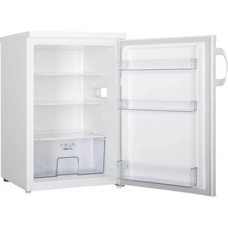Brīvi stāvošs ledusskapis Gorenje R492PW — 133 L, balts, atveramas durvis, LED apgaismojums, rotācijas regulators