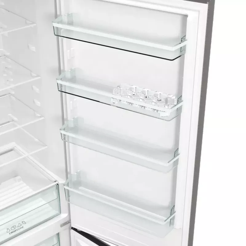 Brīvstāvošs ledusskapis-saldētājs Gorenje NRK6202EXL4, 331 L (Ledusskapis 235 L / Saldētājs 96 L), nerūsējošais tērauds, LED displejs