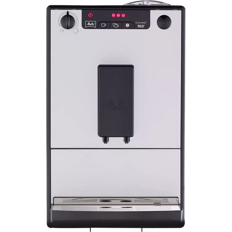 Espresso automāts MELITTA SOLO E950-766, 1.2 L ūdens tvertne, iebūvēta dzirnaviņa, 1400 W, sudraba